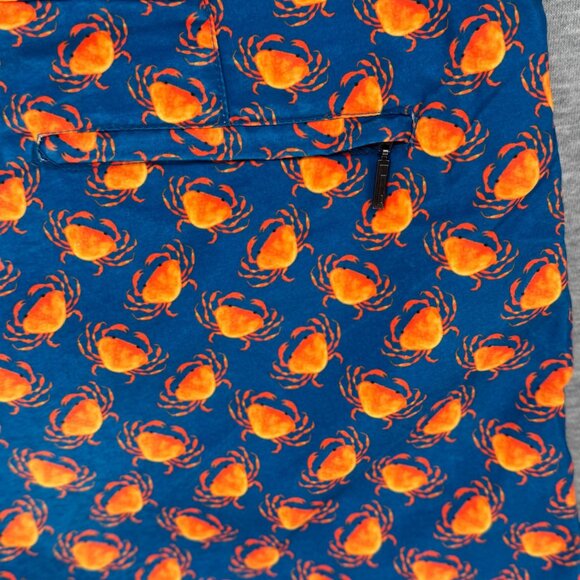 Retromarine NYC Mens Luxury Swim Trunks Shorts Size 34 Novelty Crabs Pockets - Picture 6 of 15